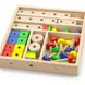 Детски конструктор с гайки 53 части Viga Toys – дървен конструктор с болтове и модели