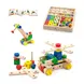 Детски конструктор с гайки 53 части Viga Toys – дървен конструктор с болтове и модели