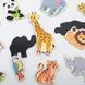 Комплект магнити с фигурки Диви животни 20 части Viga Toys – магнитна игра с животни за деца