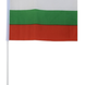 Знаме на България 20х15 см с дръжка